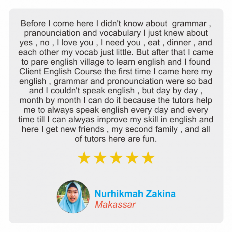 Testimoni Kampung Inggris