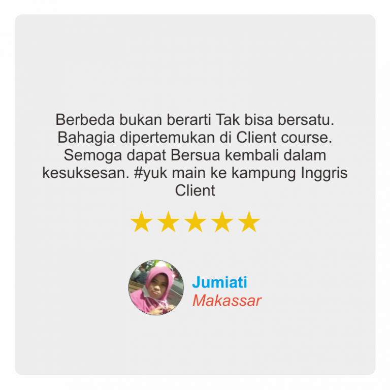 Testimoni Kampung Inggris 8